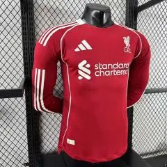 2025-26 Liverpool FC Home Long Sleeve Shirt - Player Edition
