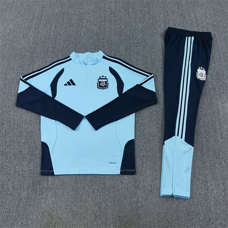 2026-27 Argentina Light Blue Half-Zip Training Jersey