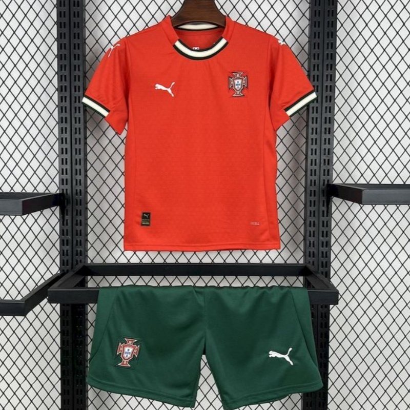 2025-26 Portugal Home Shirt - Kids Size