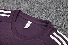 2025-26 Manchester United purple short-sleeved training shirt
