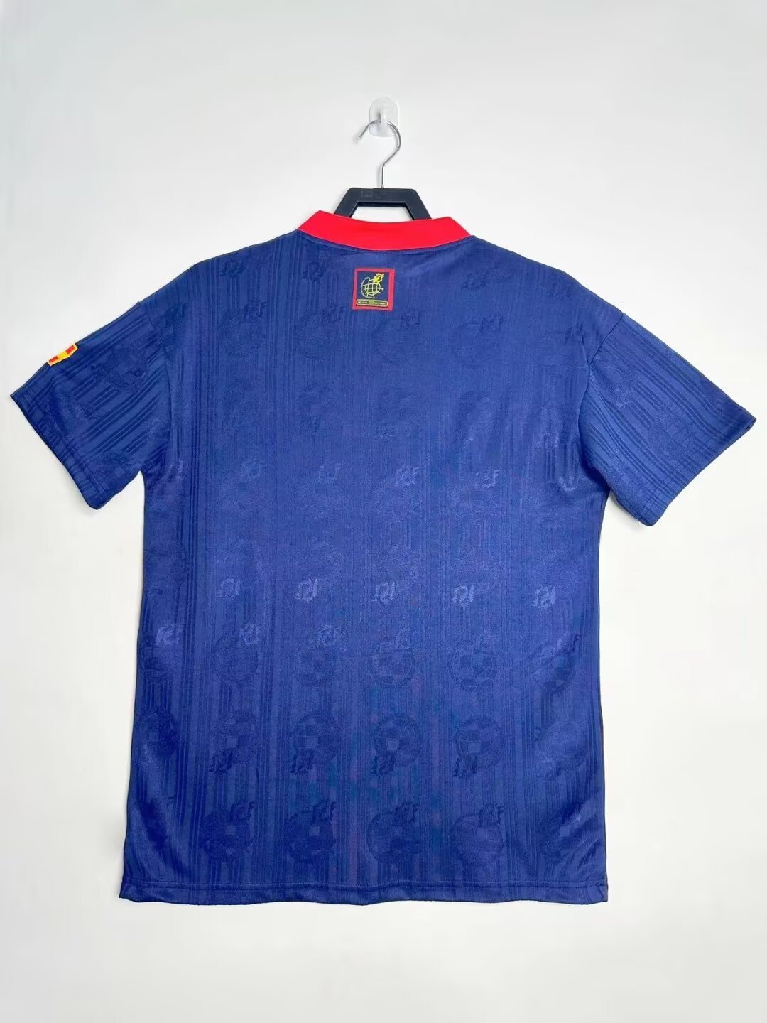 1996 Spain Away Jacquard Retro Jersey