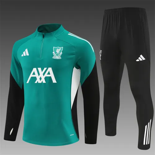 2025-26 Liverpool Green Half-Drawn Training Jersey