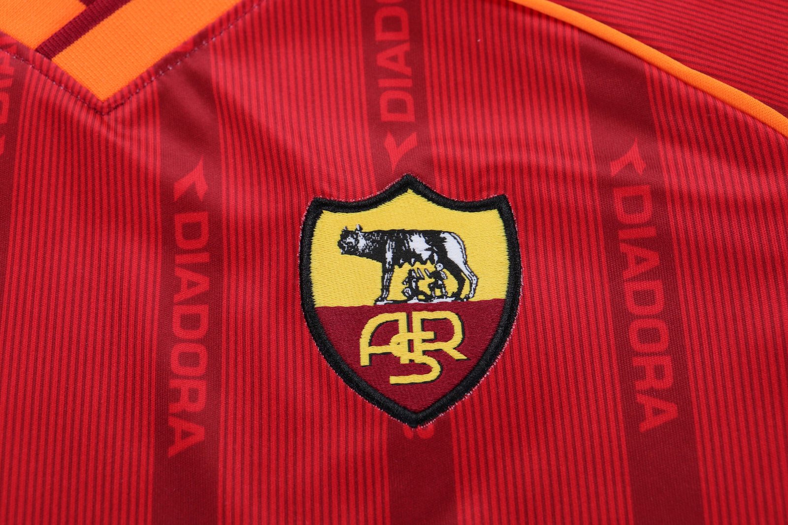 1999-00 Roma Home Retro Jersey - Children's Size
