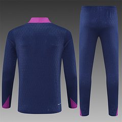 2025-26 Barcelona Royal Blue Half-Pull Training Jersey