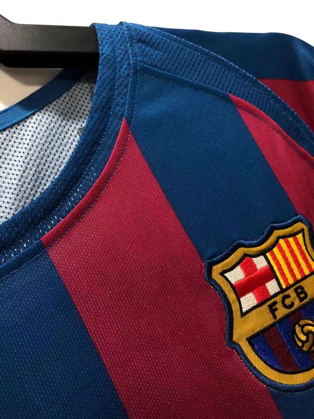 2005-06 Barcelona Home Retro Jersey - Champions League Edition
