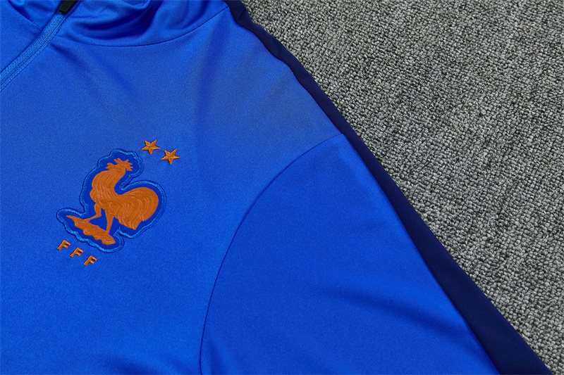 2026-27 France Blue Half-Zip Training Jersey