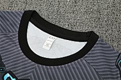 2025-26 Napoli Black Grey Short Sleeve Training Jersey
