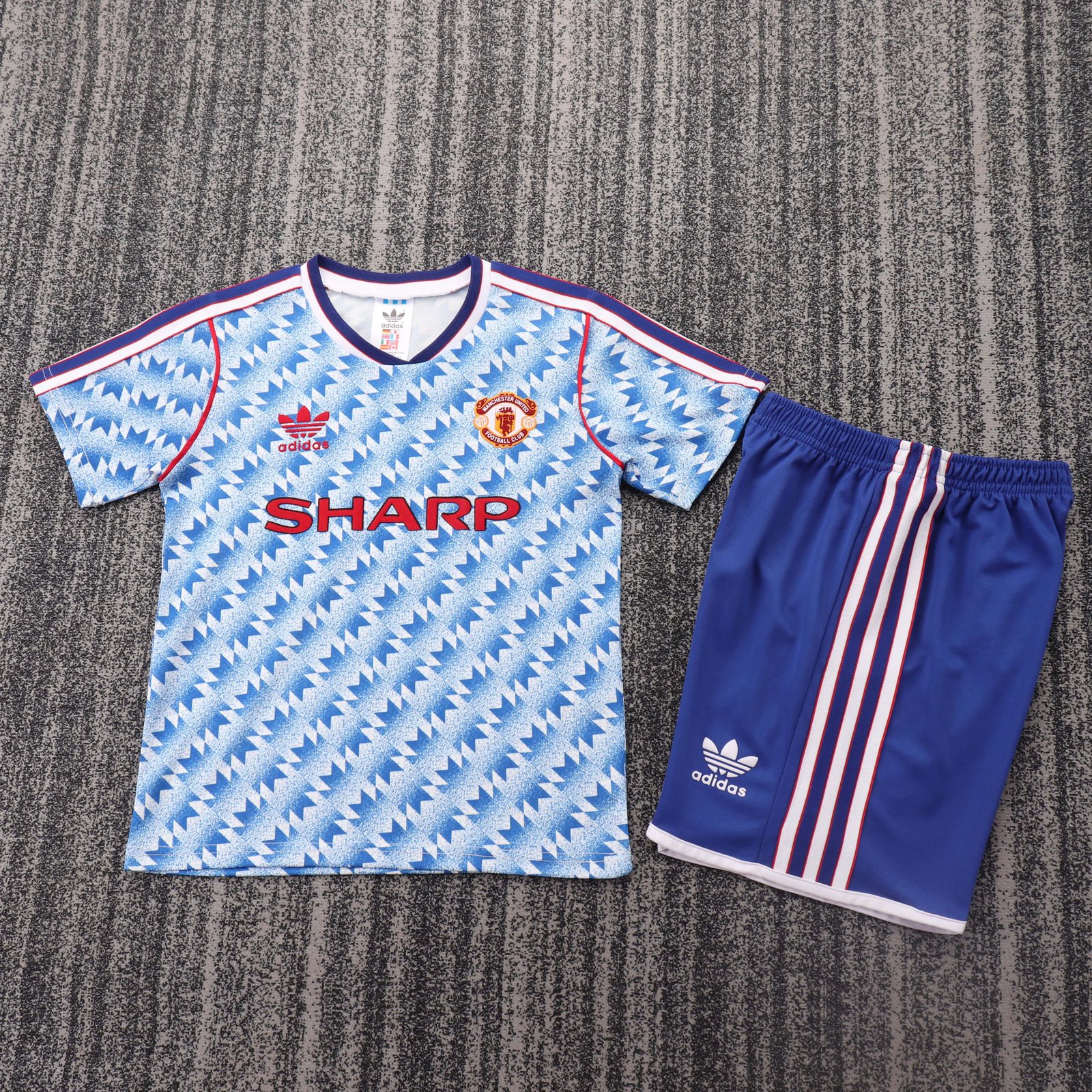 1990-92 Manchester United Away Retro Shirt - Kids