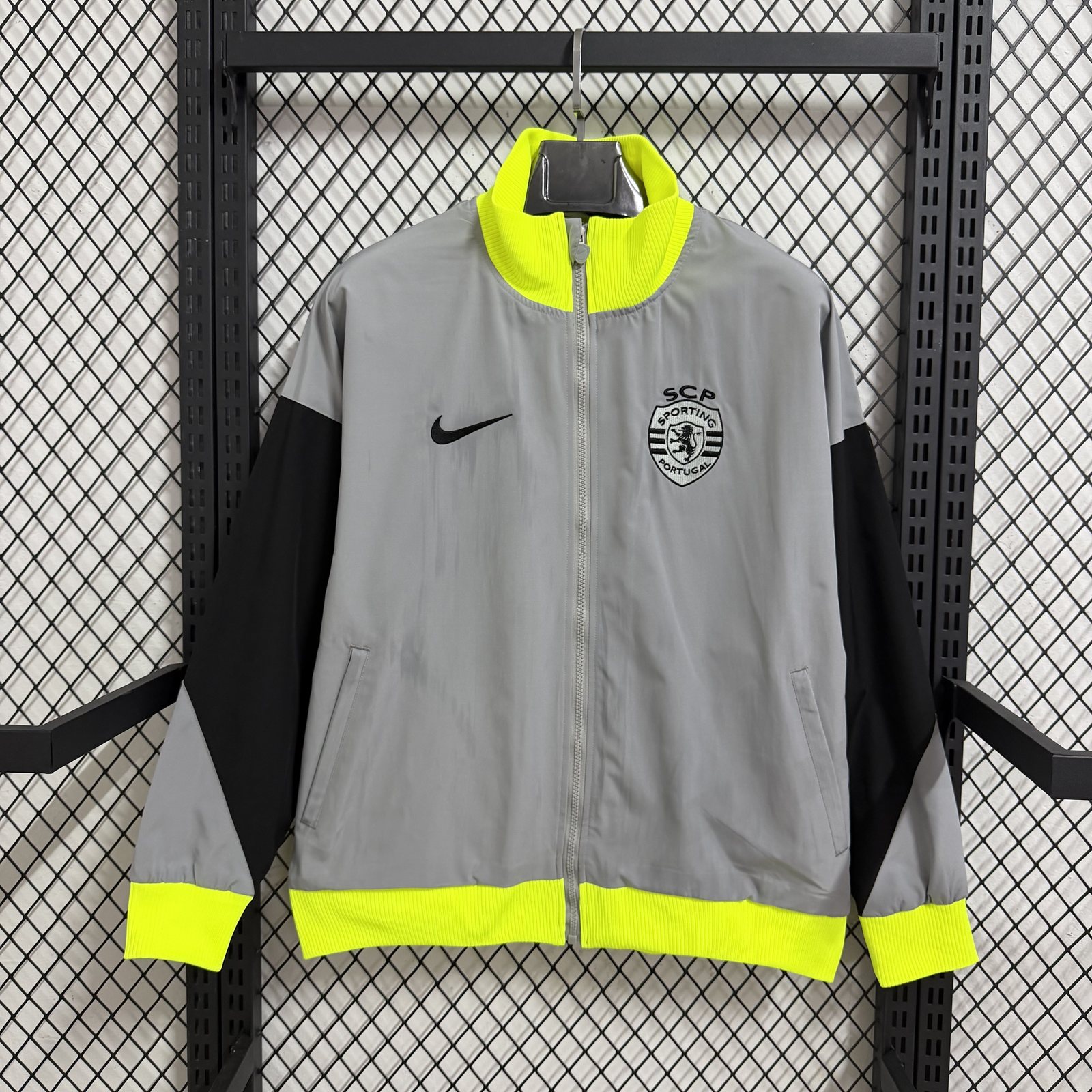 2025-26 Portugal Light Grey Water-Repellent Training Windbreaker