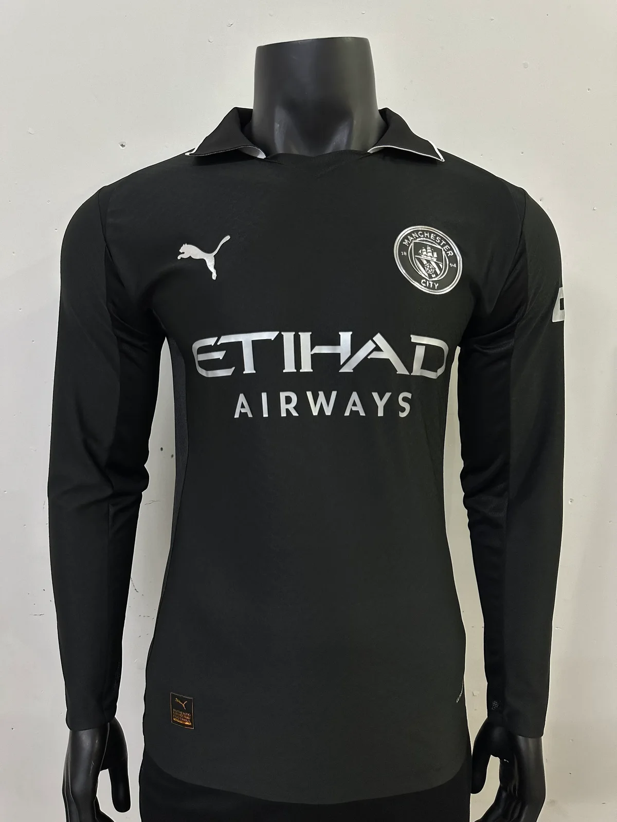 2025-26 Manchester City Away Long-Sleeve Jersey - Fan Edition
