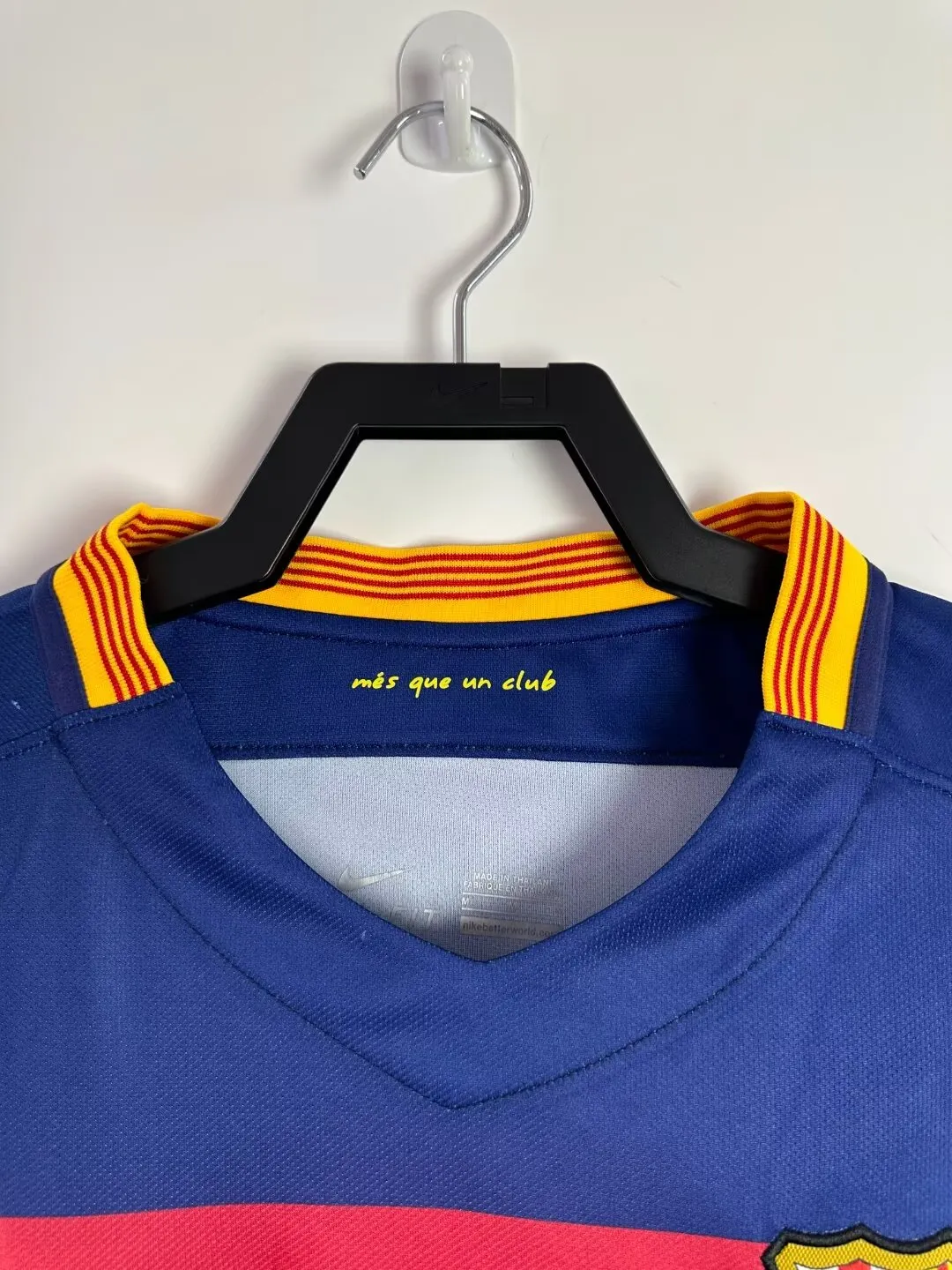 2015-16 Barcelona Home Long Sleeve Retro Jersey