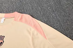 2025-26 Barcelona Beige Short Sleeve Training Jersey