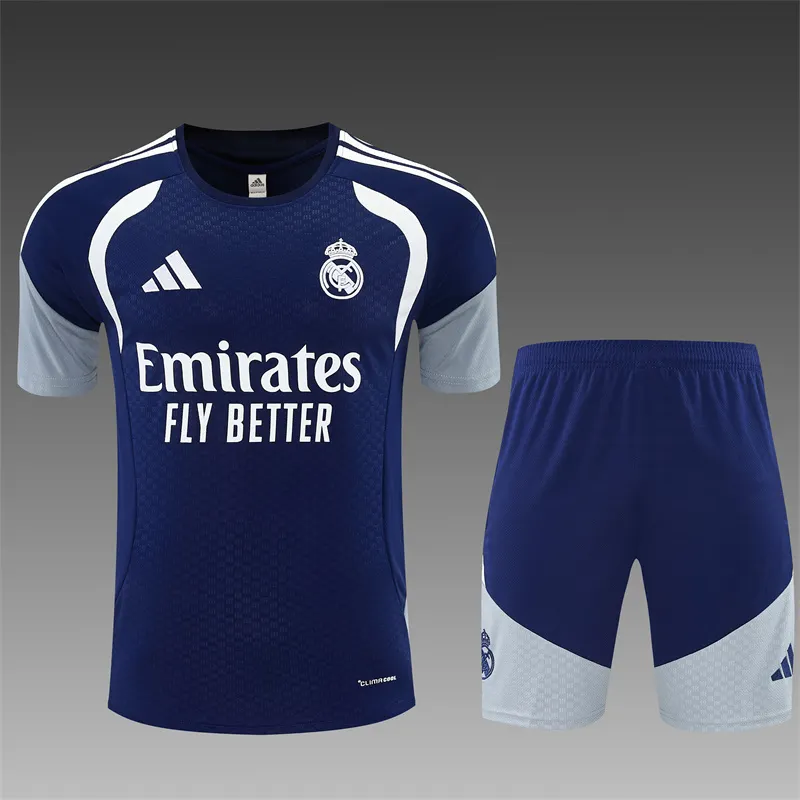 2026-27 Real Madrid Royal Blue Short-Sleeve Training Jersey