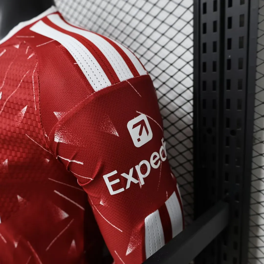 2026-27 Liverpool Home Long-Sleeve Jersey – Player Version