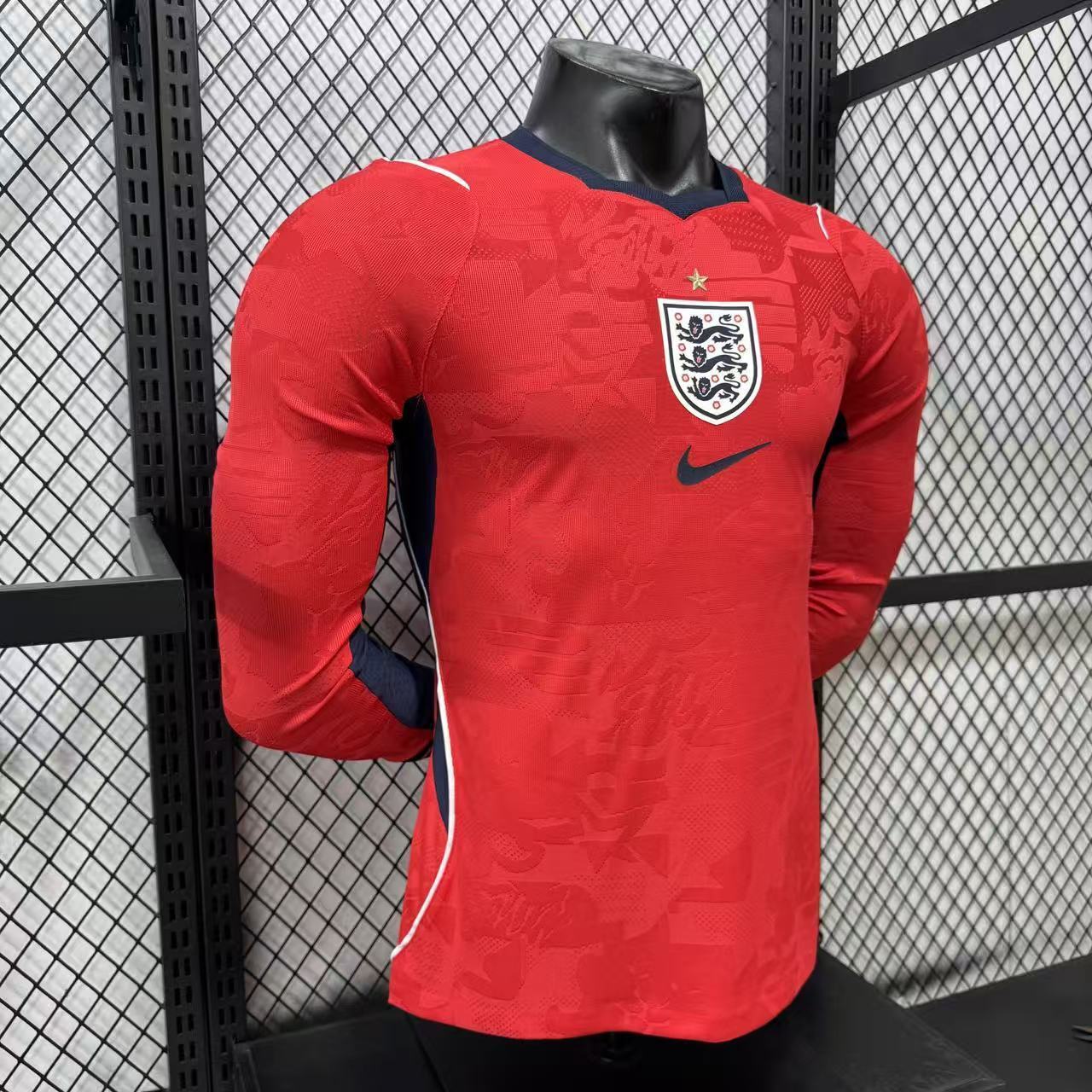 2026 England Away Long-Sleeve Jersey – Player Version