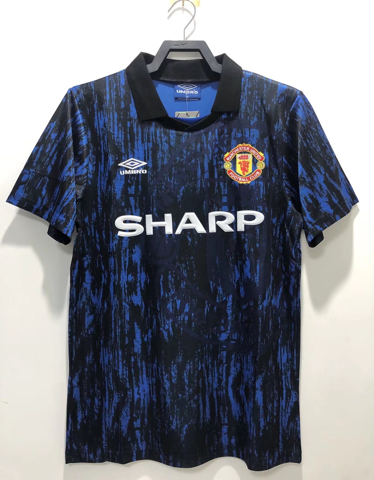 1993 Manchester United black retro jersey