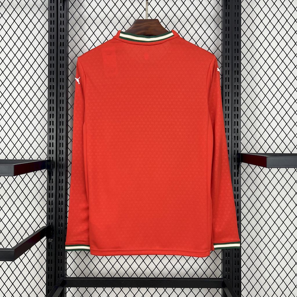 2025-26 Portugal Home Long Sleeve Jersey - Fan Edition