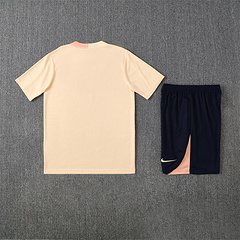 2025-26 Barcelona Beige Short Sleeve Training Jersey