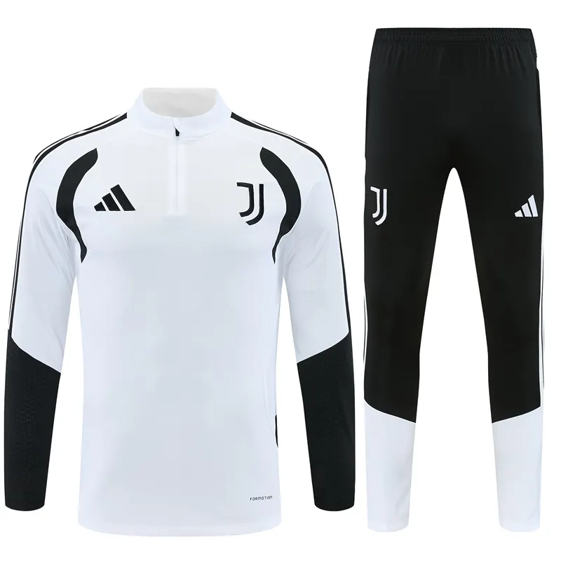 2026-27 Juventus White Half-Zip Long-Sleeve Training Kit