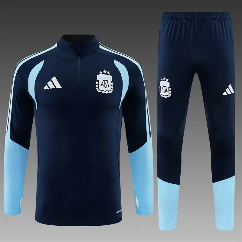 2026-27 Argentina Royal Blue Half-Zip Training Jersey