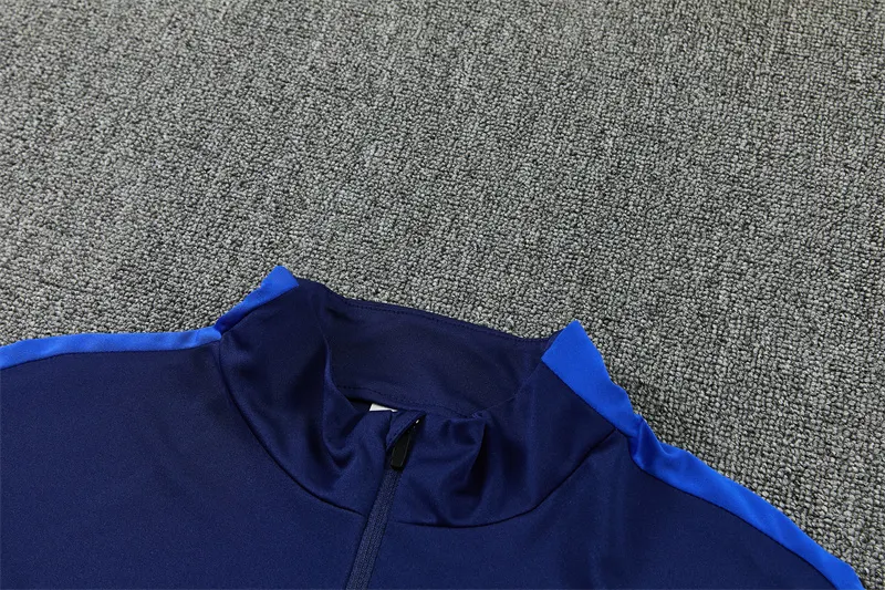 2026-27 France Royal Blue Half-Zip Training Jersey