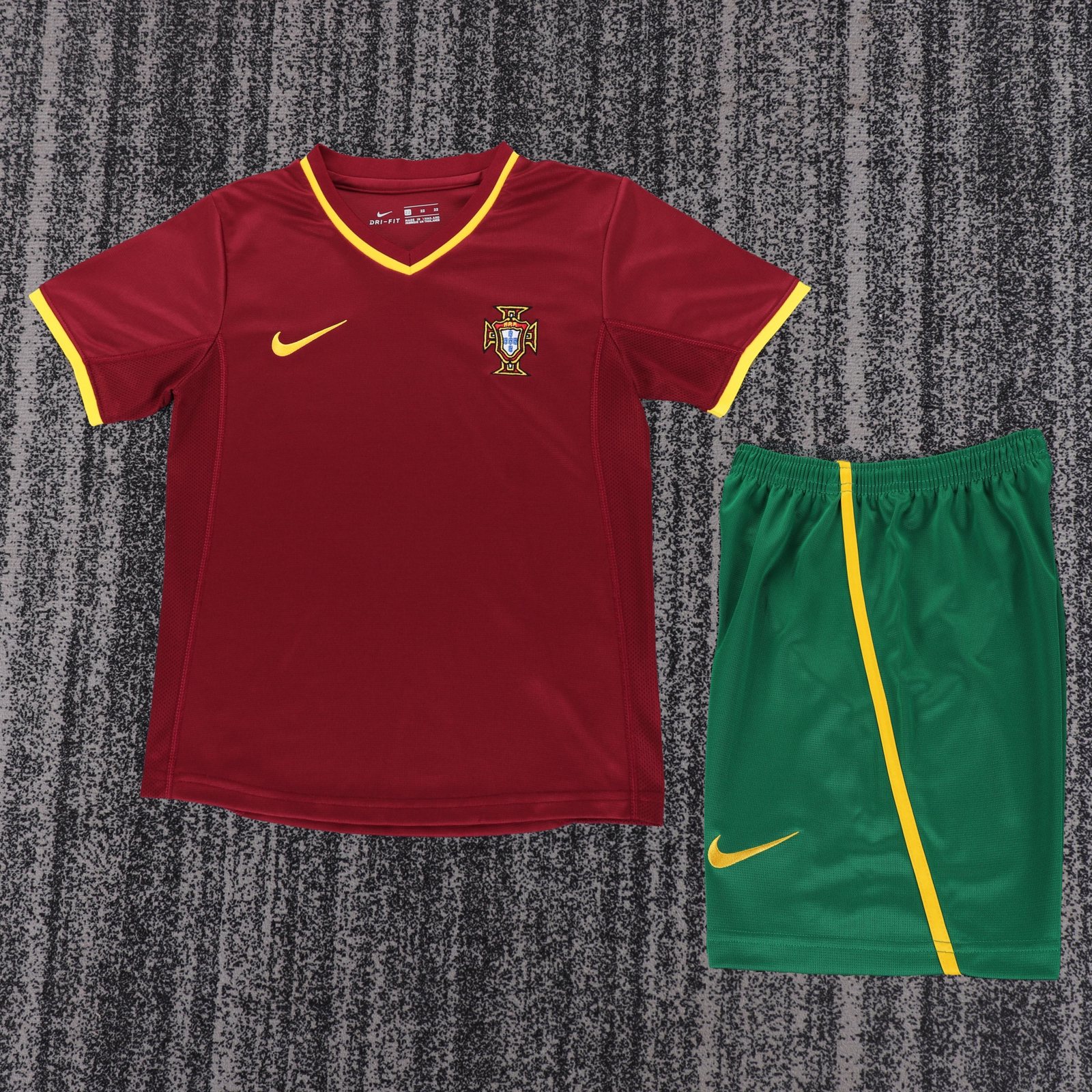 2000 Portugal Home Retro Jersey – Kids