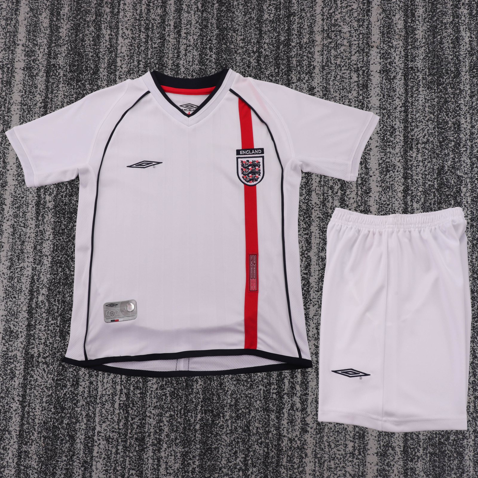 2002 England Home Retro Shirt – Kids