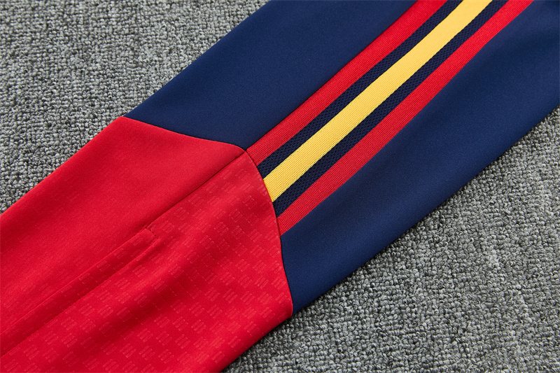 2026-27 Spain Red Half-Zip Training Jersey (Two Stars)
