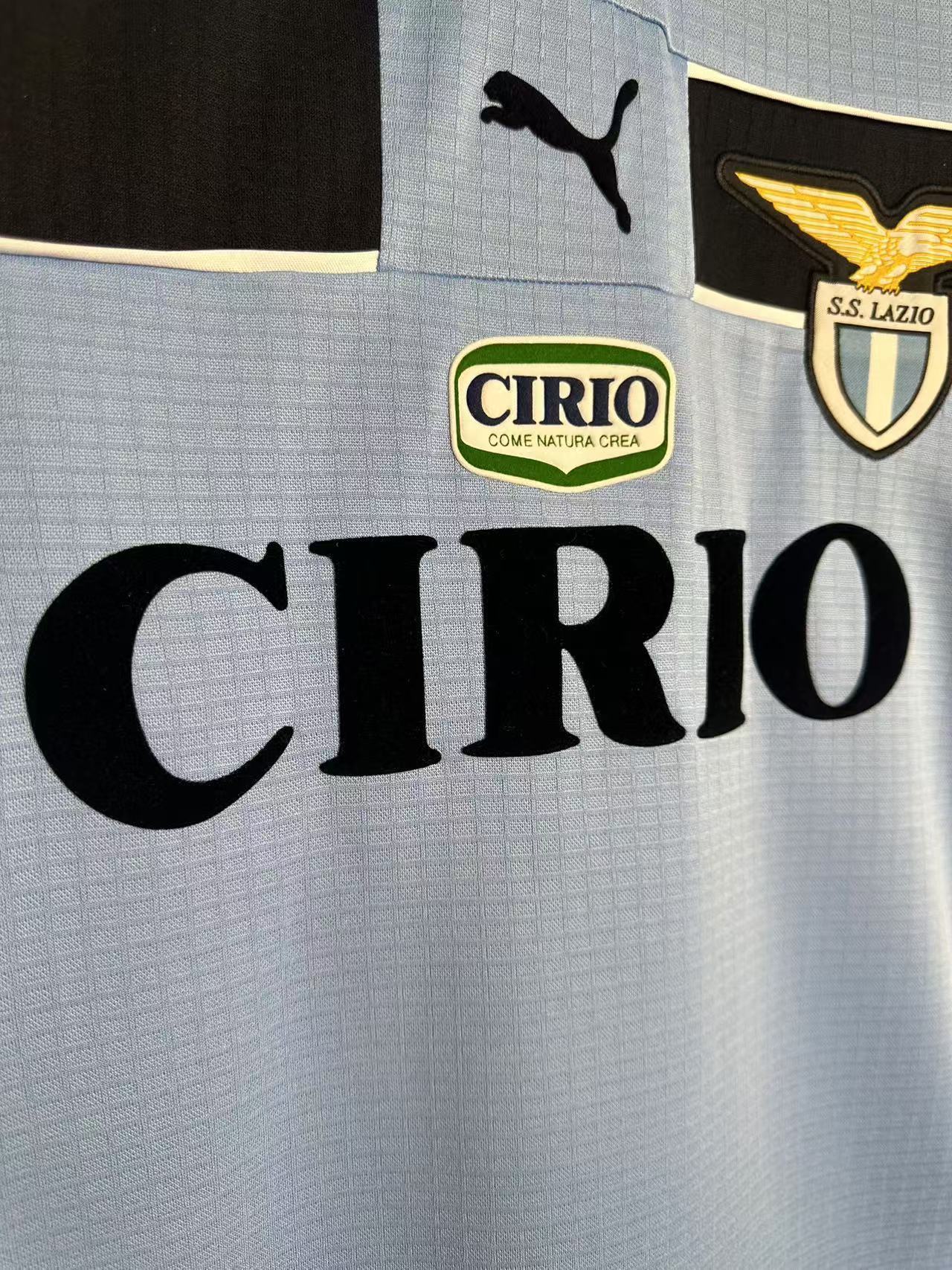 1998-99 Lazio Home Retro Long-Sleeve Jersey