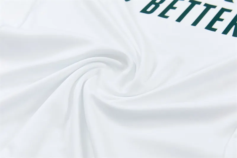 2026-27 Real Madrid White & Green Half-Zip Training Jersey