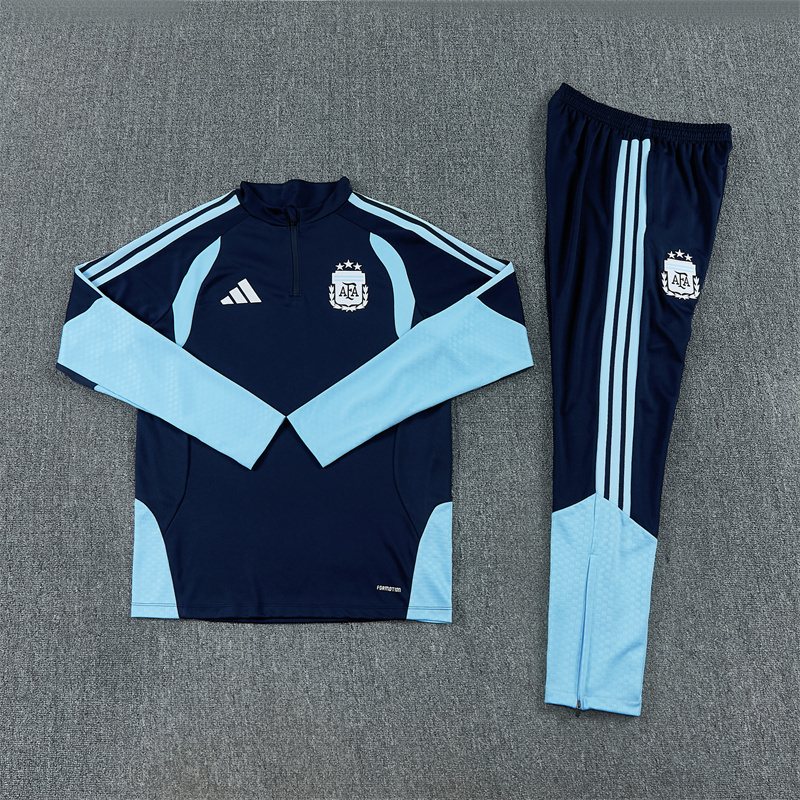 2026-27 Argentina Royal Blue Half-Zip Training Jersey