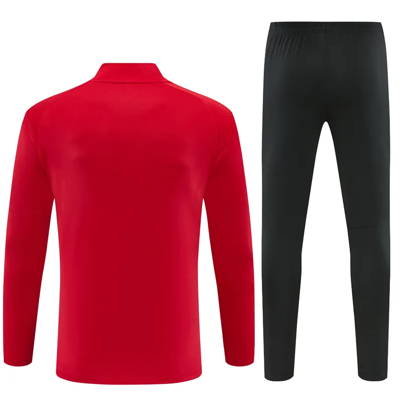 2026-27 AC Milan Red Half-Zip Long-Sleeve Training Jersey