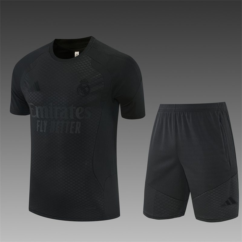 2026-27 Real Madrid Black Short-Sleeve Training Jersey