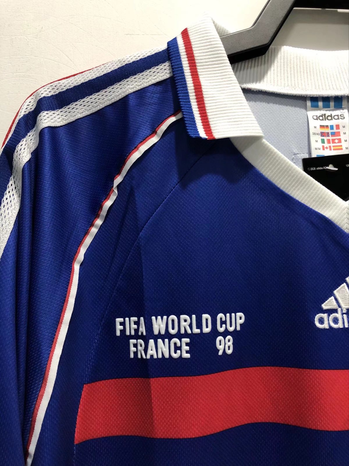 1998 France Home Long Sleeve Retro Jersey