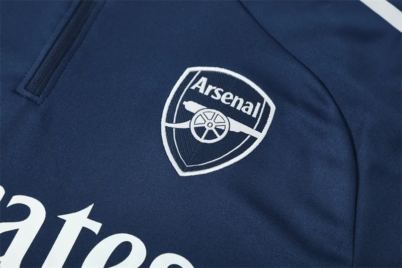 2025-26 Arsenal Royal Blue Half-Zip Training Jersey