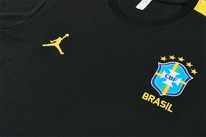2026-27 Brazil Black Short-Sleeve Training Jersey