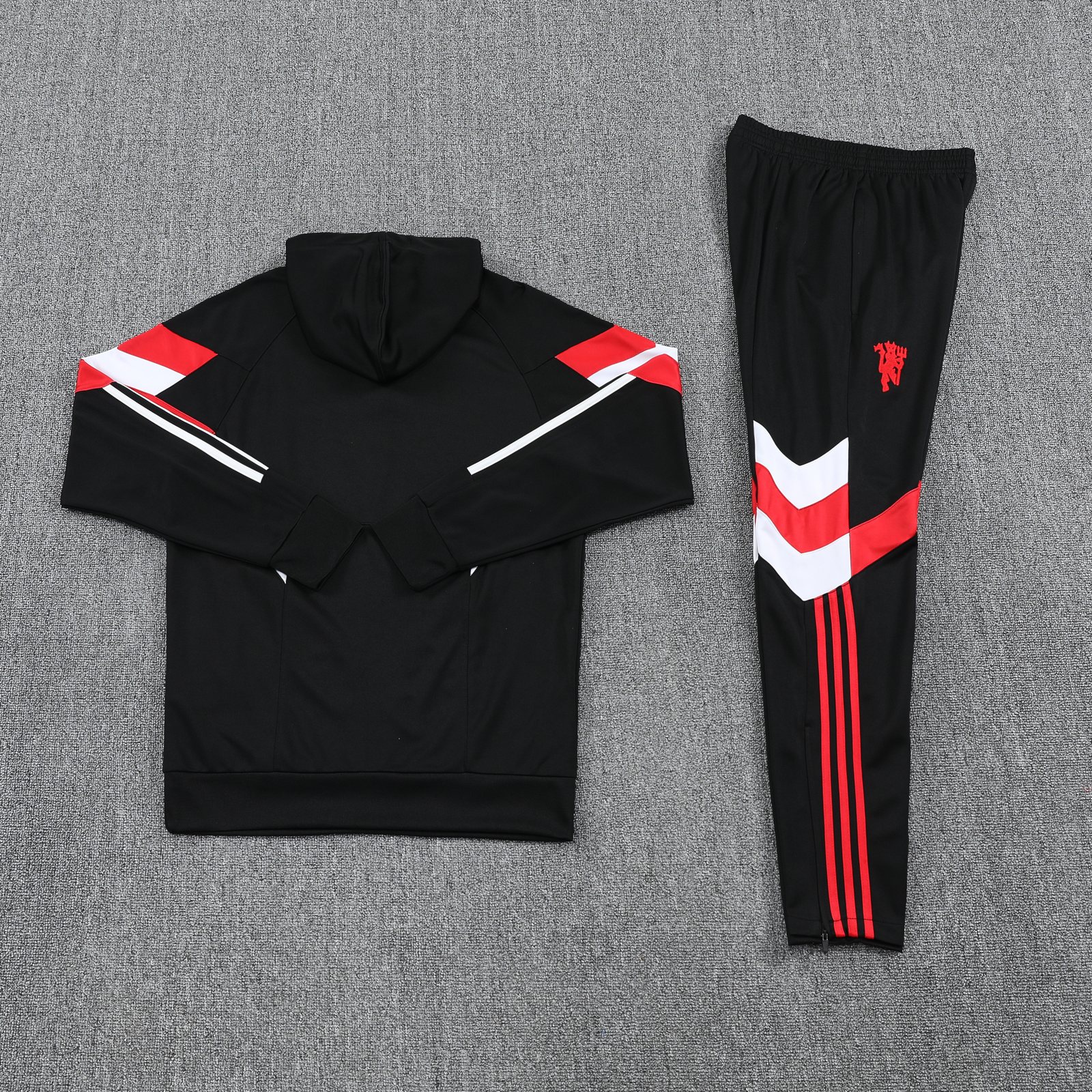 2025-26 Manchester United Black Training Hooded Jersey