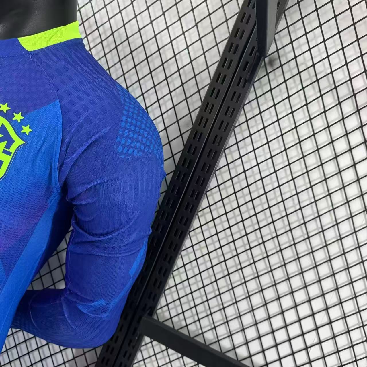 2025-26 Brazil Away Long-Sleeve Jersey – Player Version