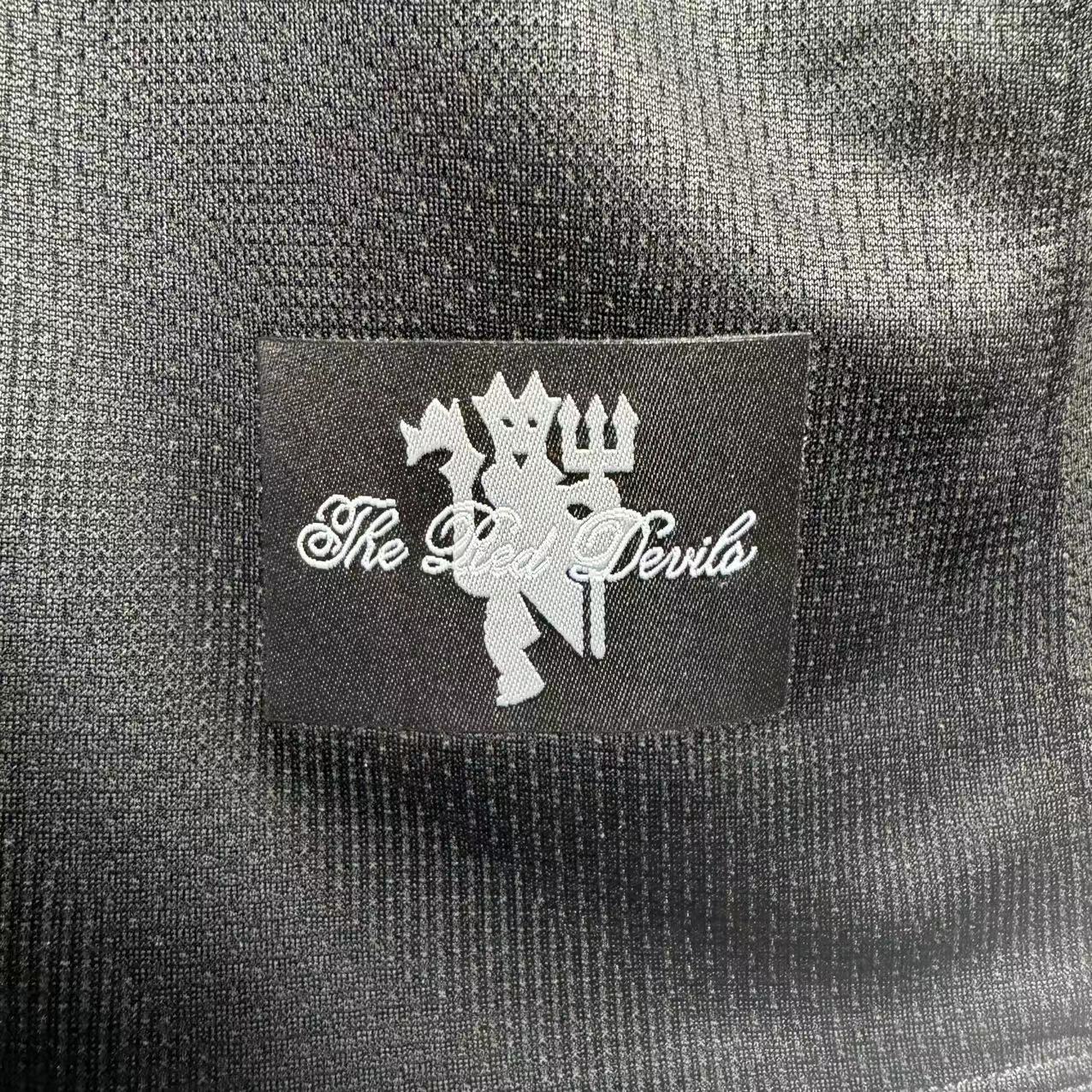 2007-08 Manchester United Away Black Long Sleeve Retro Shirt