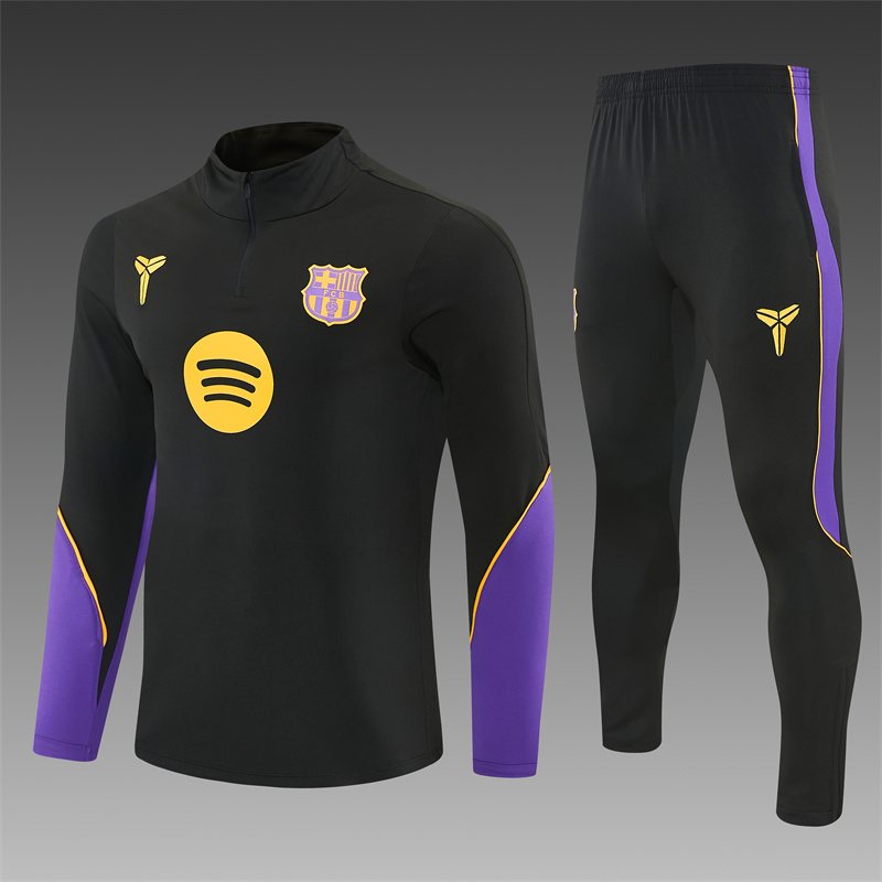 2026-27 Barcelona Black Half-Zip Training Jersey