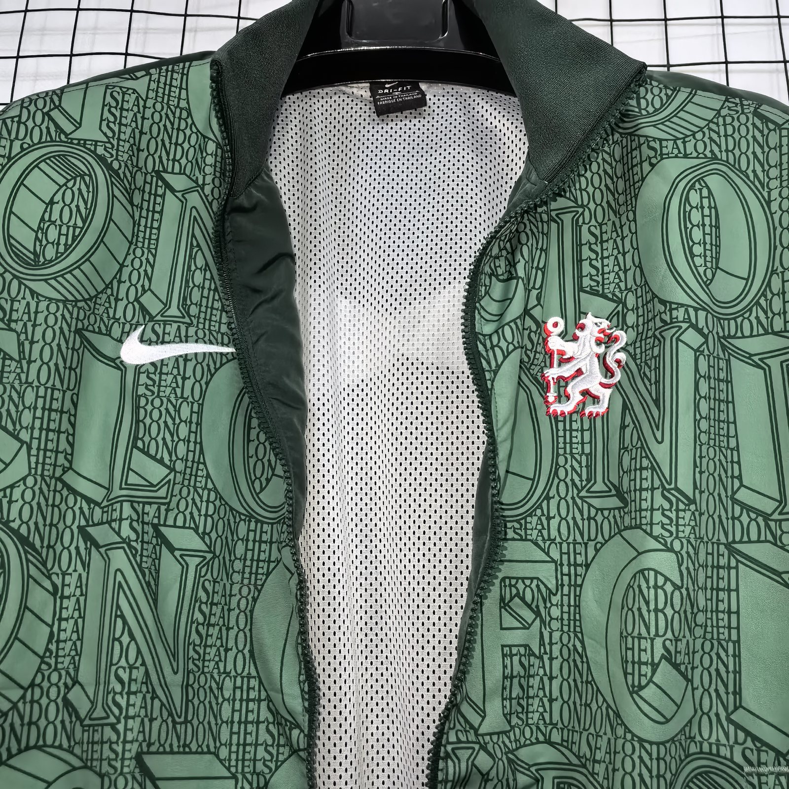 2025-26 Chelsea Green Waterproof Training Windbreaker