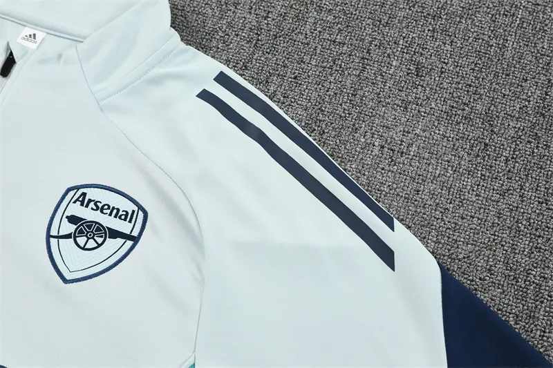 2025-26 Arsenal Light Grey Half-Zip Training Jersey