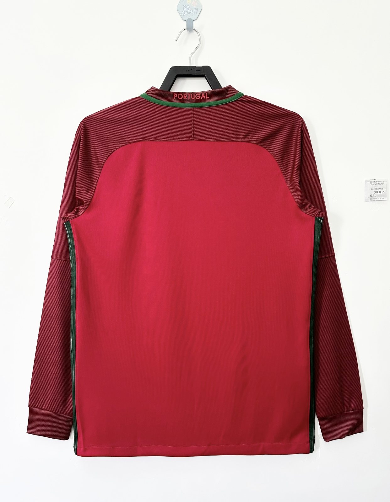 2016 Portugal Home Long Sleeve Retro Jersey