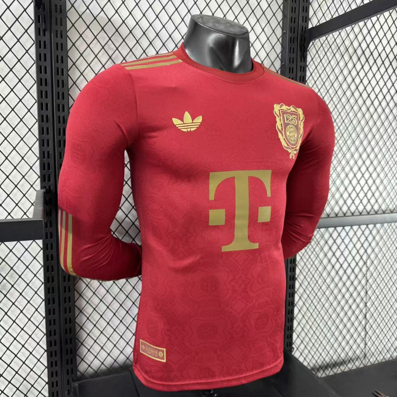 2025-26 Bayern Munich 125th Anniversary Long-Sleeve Jersey – Player Version