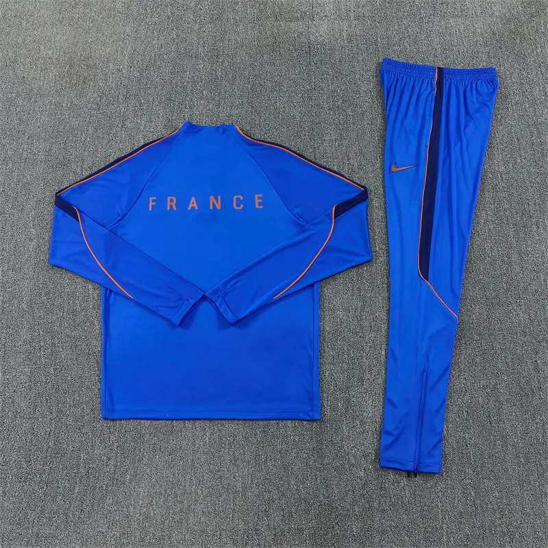 2026-27 France Blue Half-Zip Training Jersey
