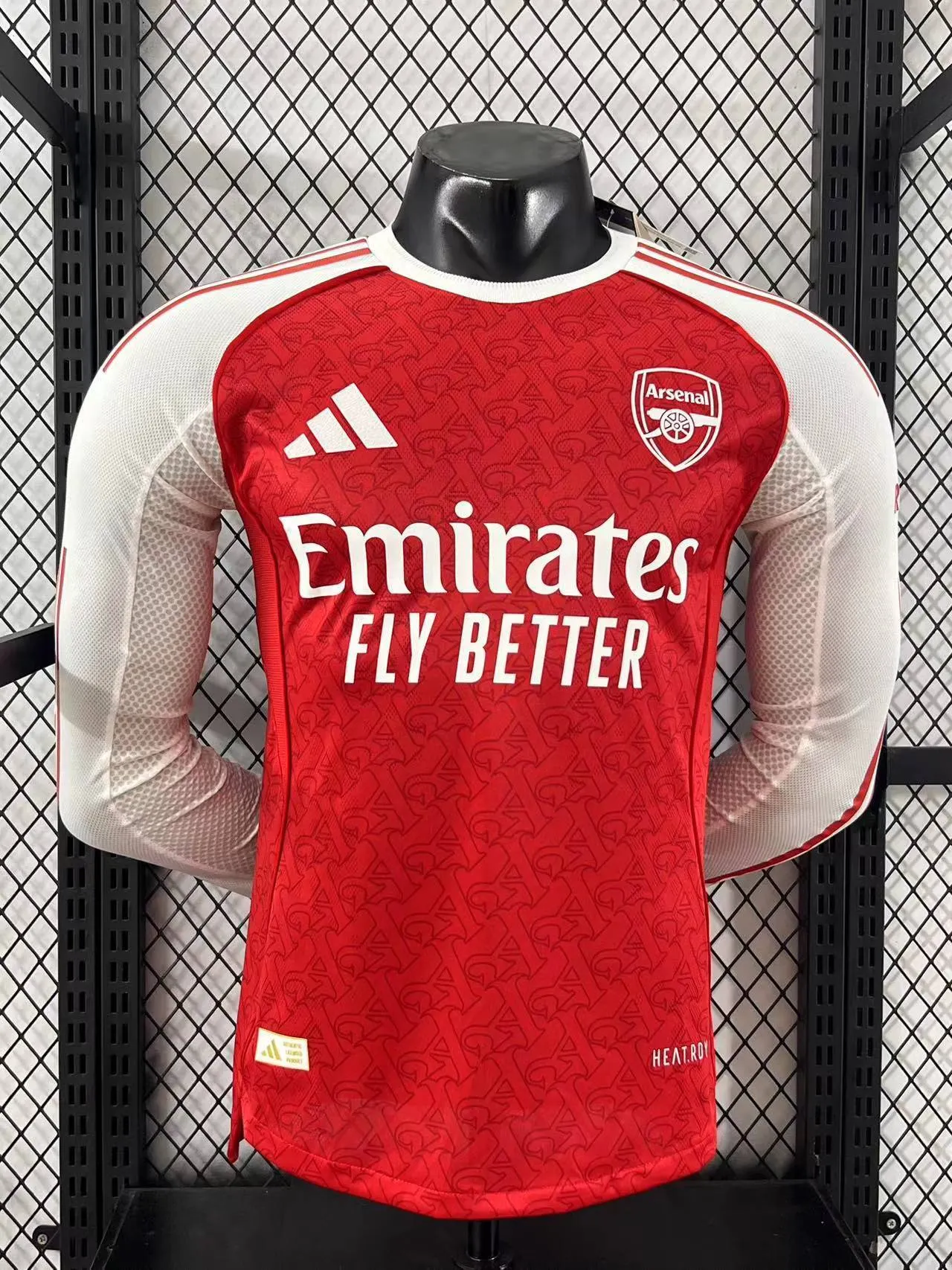 2025-26 Arsenal Home Long-Sleeve Jersey – Player Version