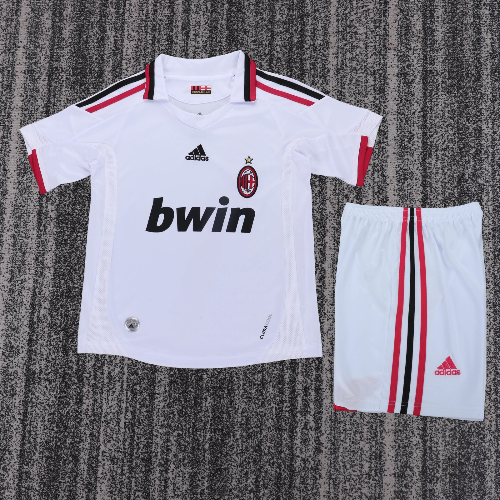 2009-10 AC Milan Away Retro Jersey - Kids