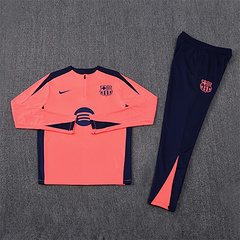2025-26 Barcelona Orange Pink Half-Pack Training Jersey