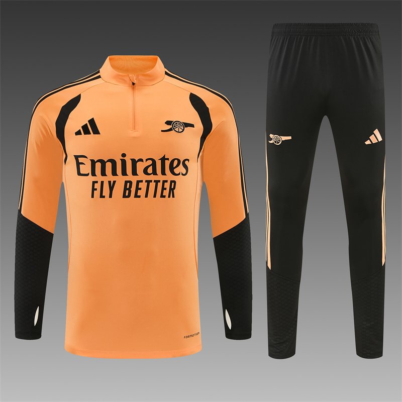 2026-27 Arsenal Orange Half-Zip Training Jersey