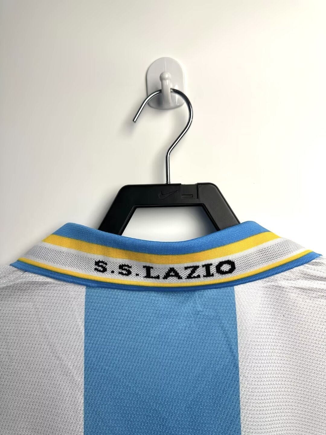 1999-00 Lazio home blue and white retro jersey